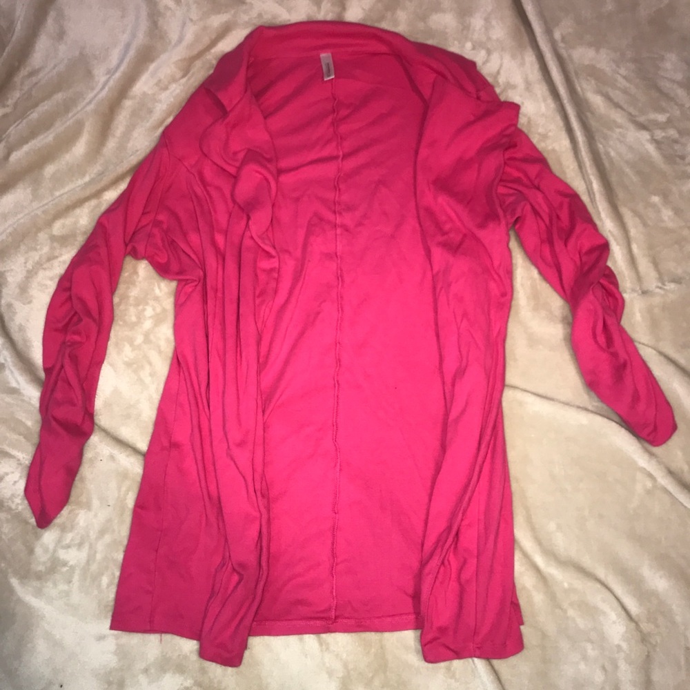 Pink cardigan